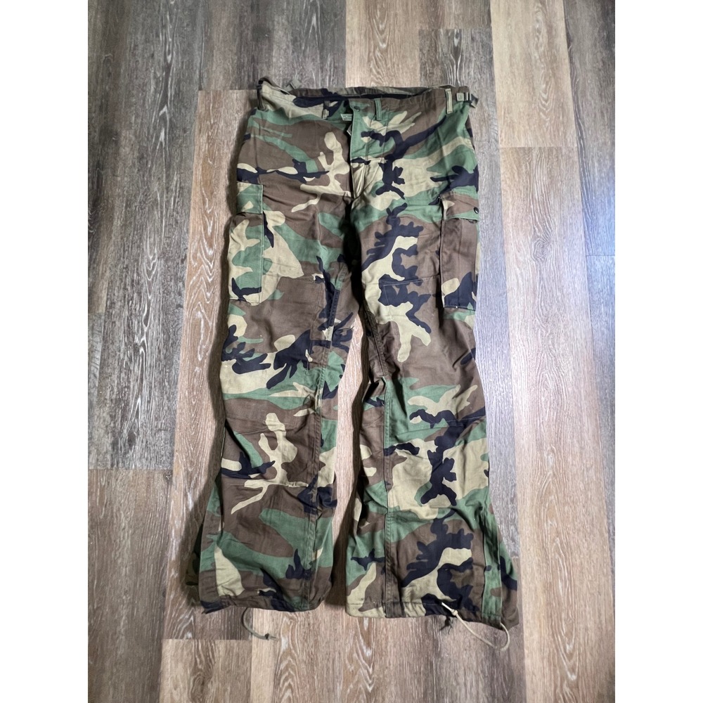 Propper Military Cargo Pants Mens Medium Green Woodland Camo Chemical Protective